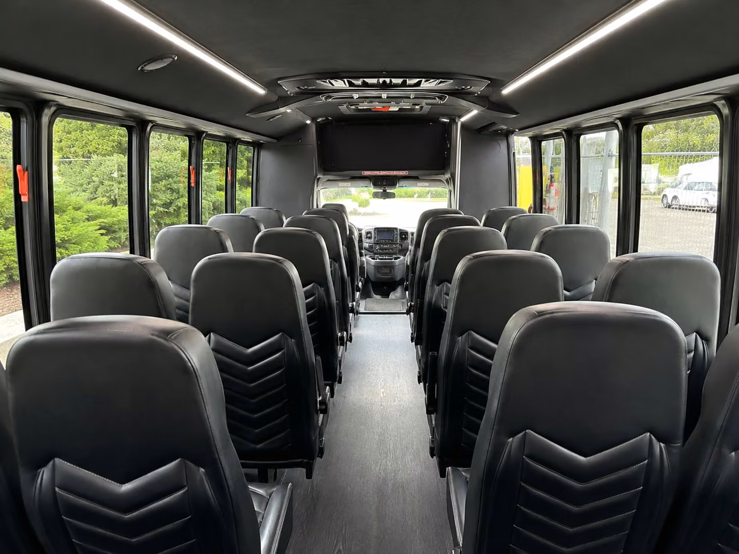 15 passenger minibus interior