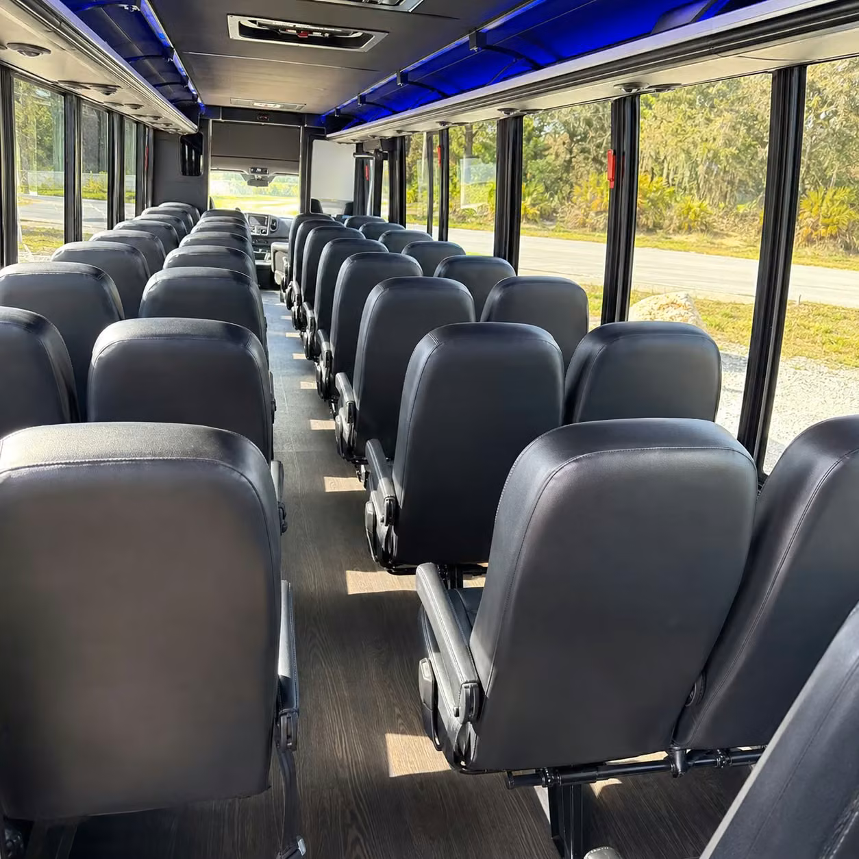 25 passenger minibus inside