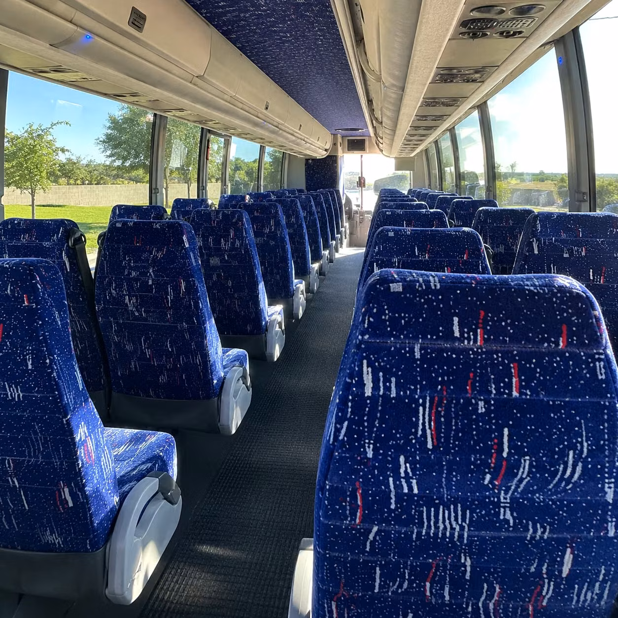 sterling heights charter bus rental interior