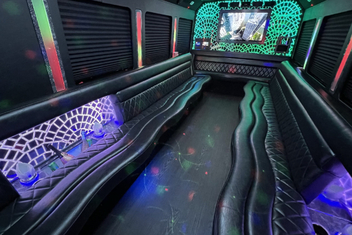 Sterling Heights Limo Bus Interior